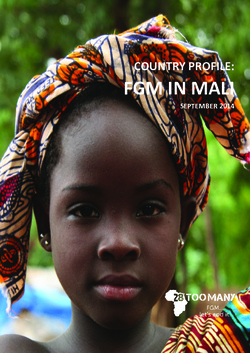 Country Profile: FGM in Mali (2014; 2nd edition 2020)